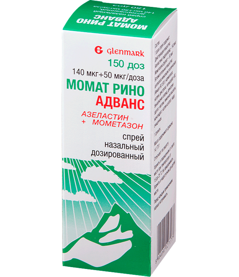 Momat Rhino Advance spray 140mcg + 50mcg/dose 150doses
