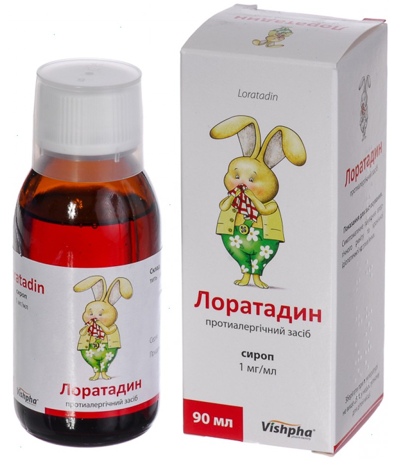 Loratadine syrup 5 mg / 100 ml