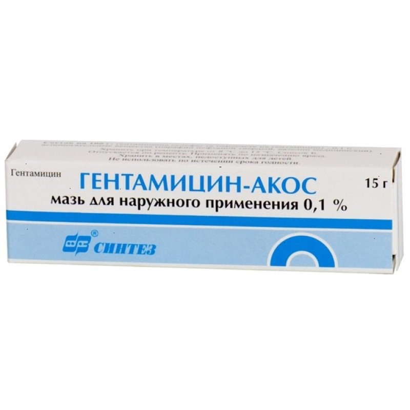 Gentamicin-akos ointment 0.1% 15gr