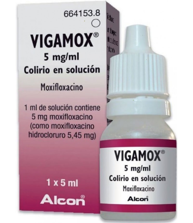 Vigamox eye drops 0.5% 5ml