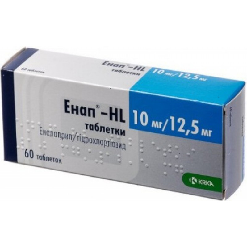 Enap-HL tabs 10mg + 12.5mg #60