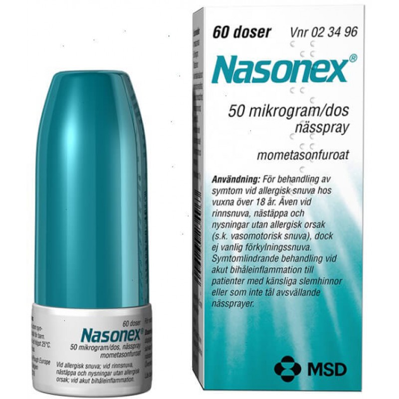 Nasonex spray 50mcg/dose 60doses