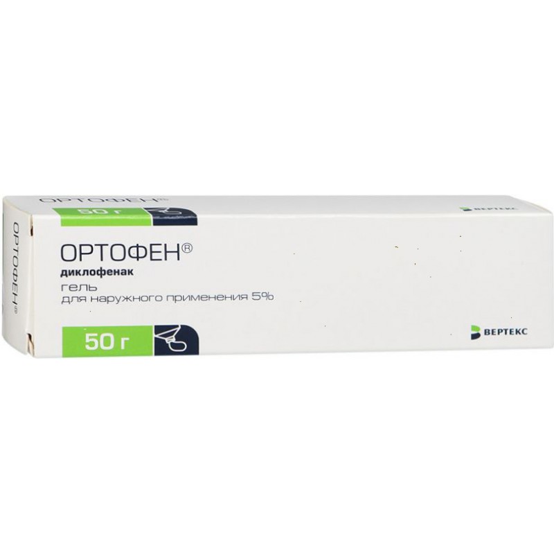 Ortofen gel 5% 50gr