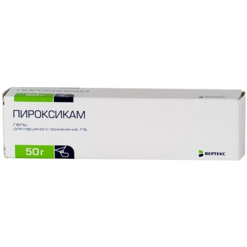 Piroxicam Verte gel 1% 50gr