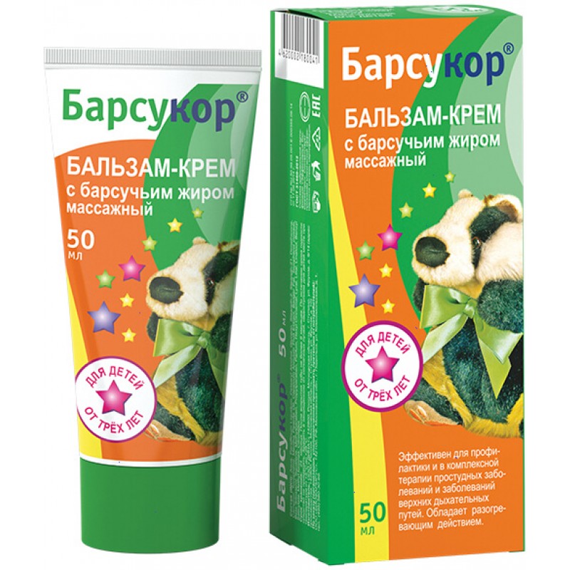 Barsucor balm-cream for children 50ml