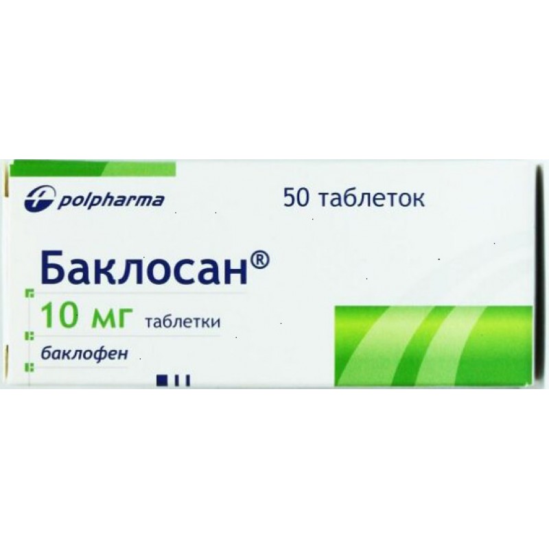 Baclosan tabs 10mg #50