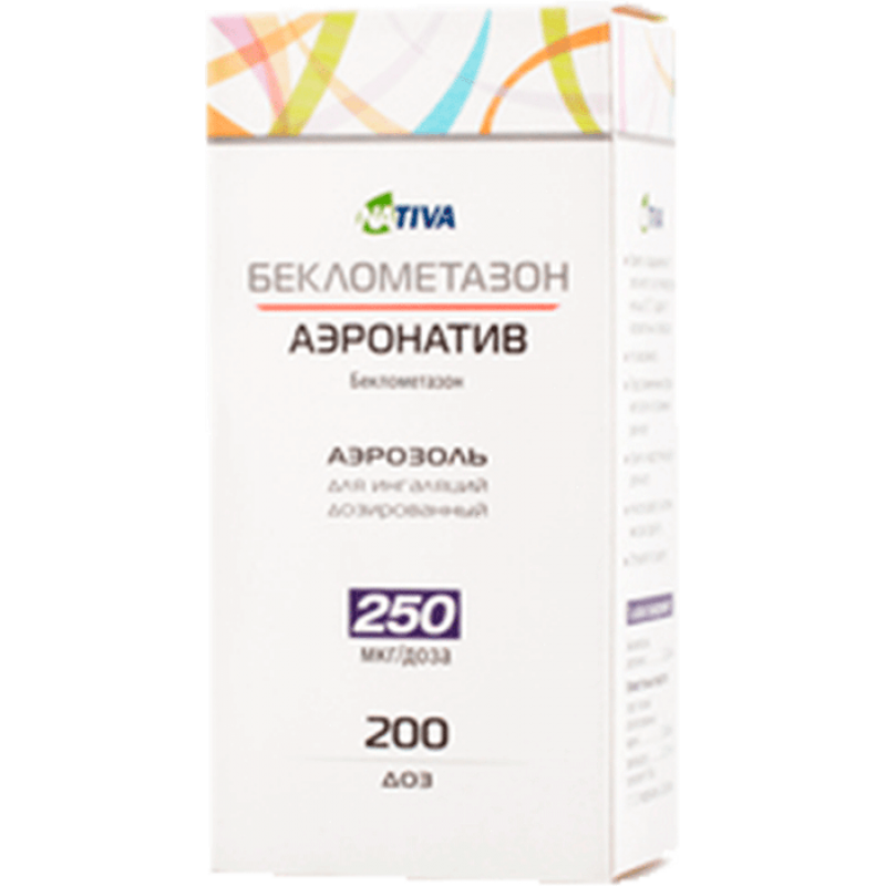 Beclometasone-Aeronative aerosol 250mcg/dose 200doses