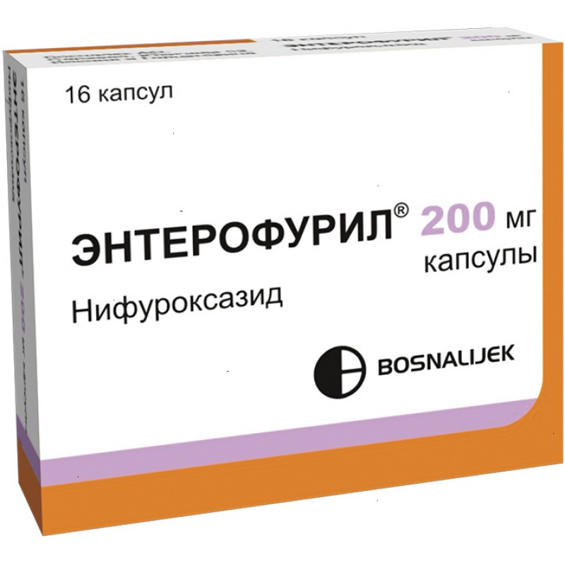 Enterofuryl caps 200mg #16