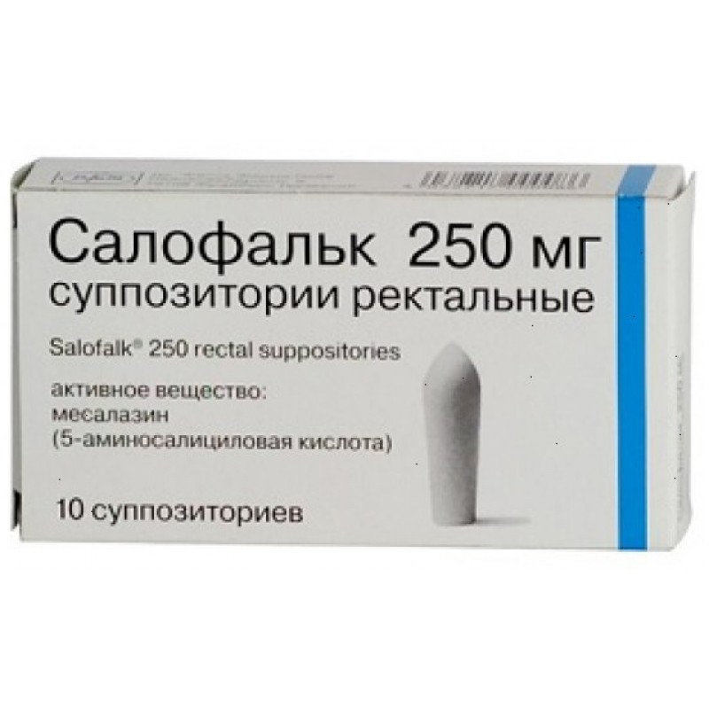 Salofalk suppositories rectal 250mg #10