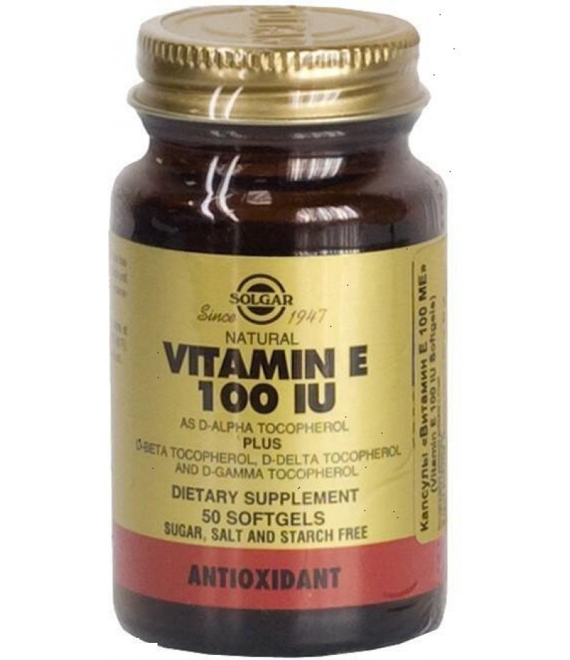 Solgar vitamin E caps 100IU #50