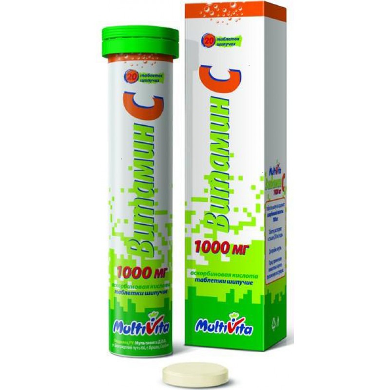 Vitamin C tabs 1gr #20