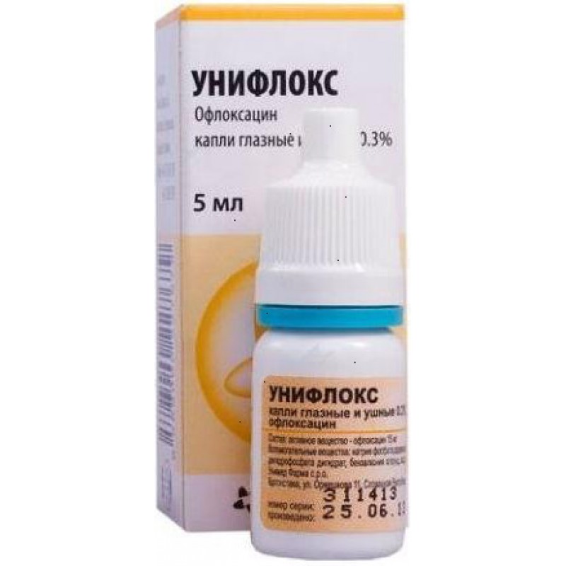 Uniflox eye/ear drops 0.3% 5ml