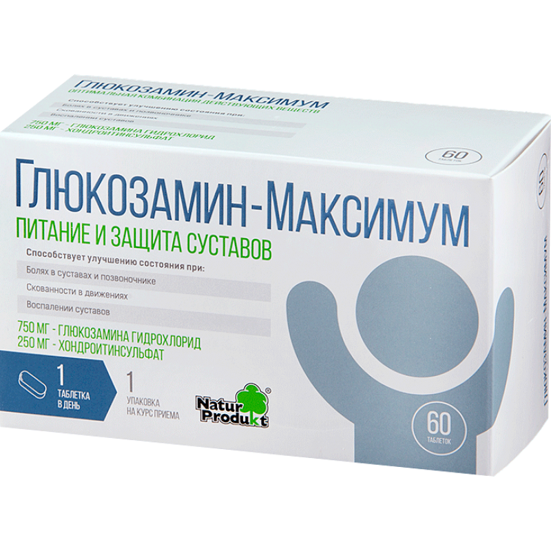 Glucosamin Maximum 750mg + 250mg #60