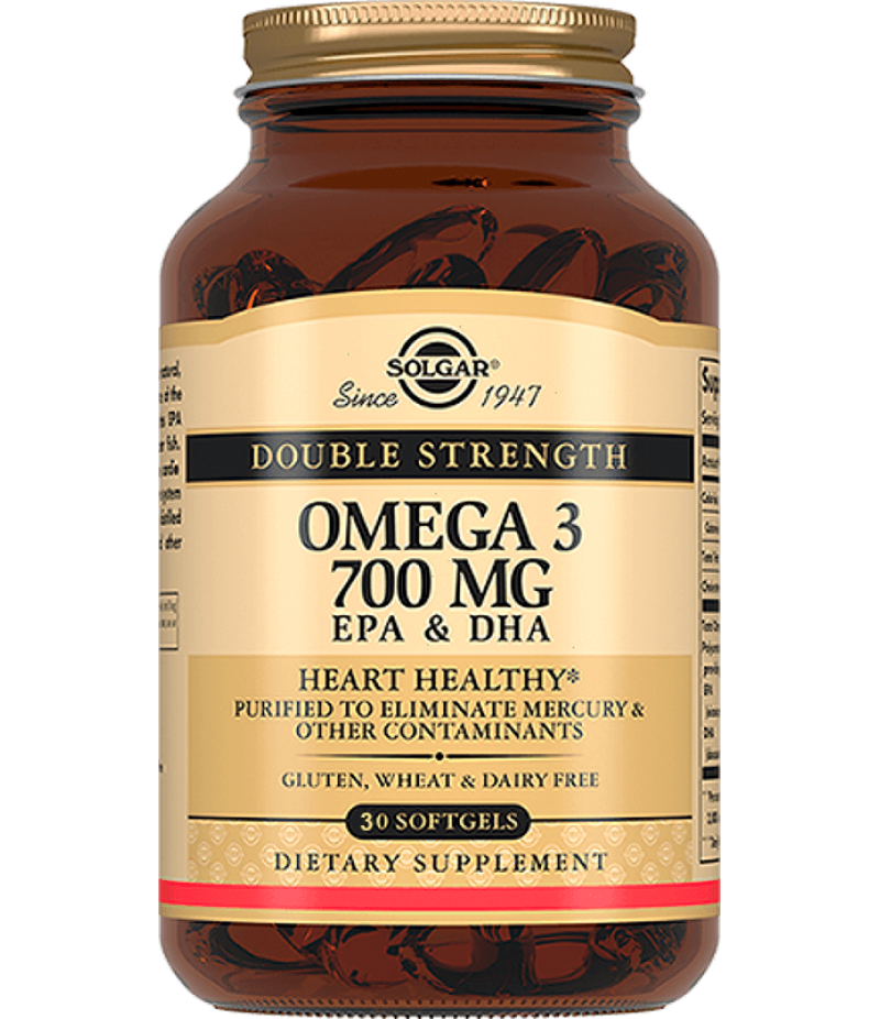Solgar Double omega-3 700mg EPA & DHA caps #30
