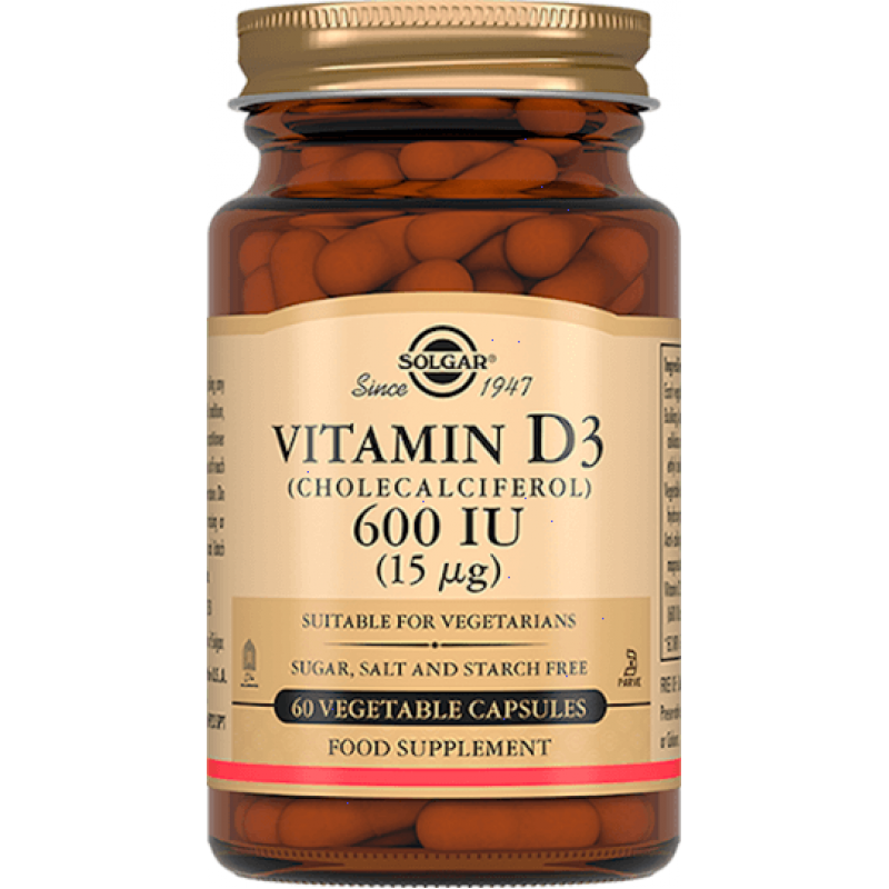 Solgar Vitamin D3 caps 600me #120