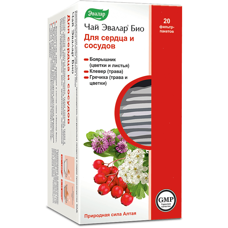 Evalar bio tea for heart and blood vessels 1.5gr #20