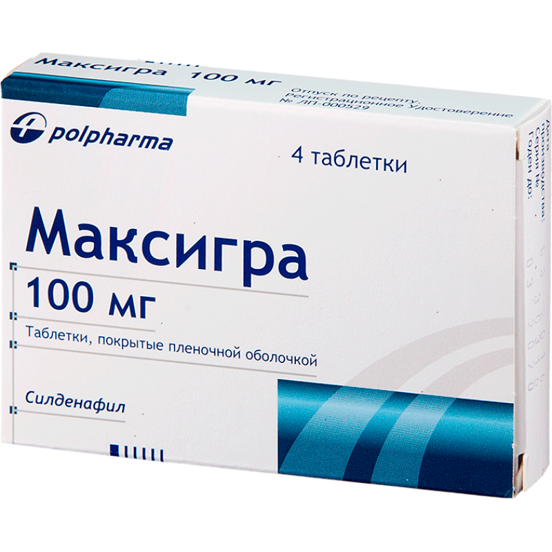 Maxigra tabs 100mg #4